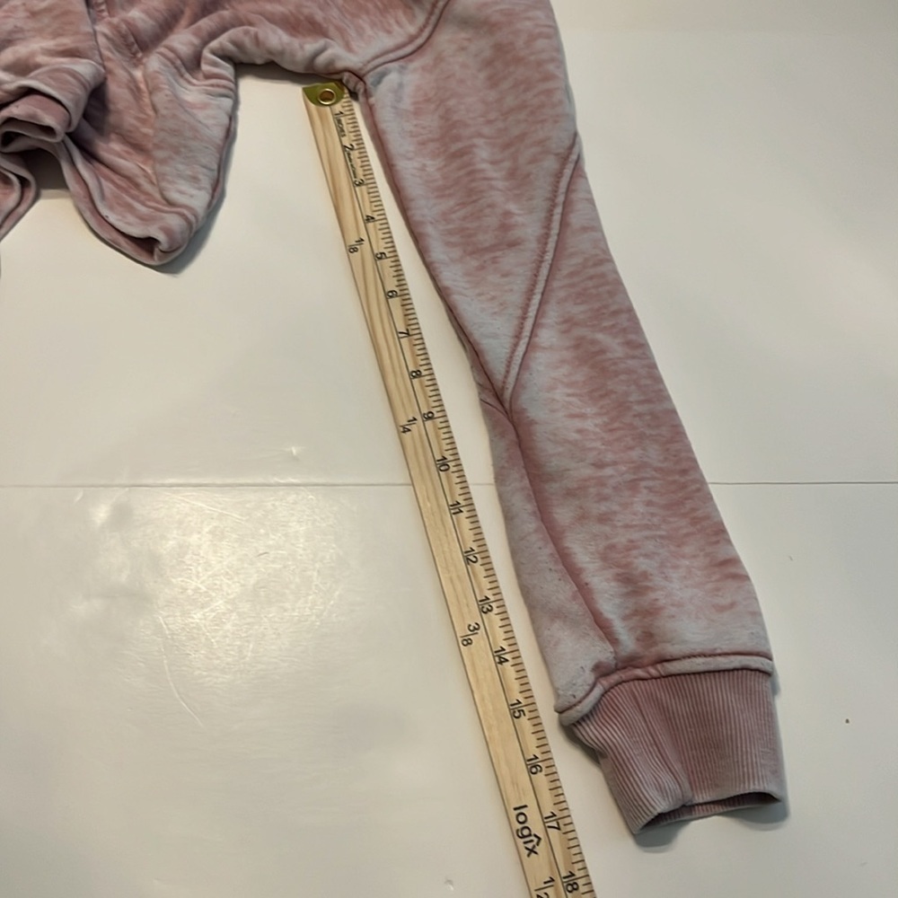 7 For All Mankind Women's Dusty Pink Cropped Hoodie Size M - Picture 5 of 10